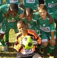 Young soccer players
