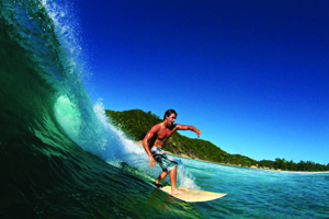 Surfing in Mozam