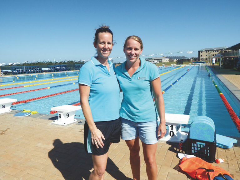 Take to the water Best friends and business partners – Jo Gibson-Taylor and Angela Marlton spearhead the team at Aquazone.