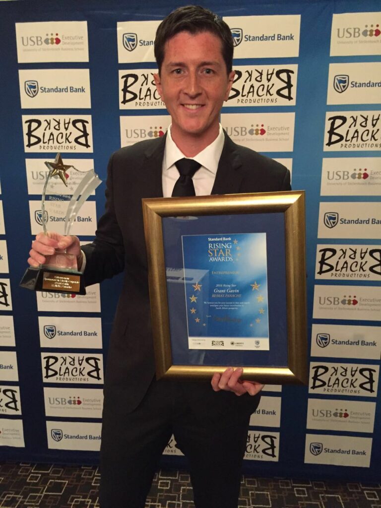 Grant Gavin wins Standard Bank Rising Star Award