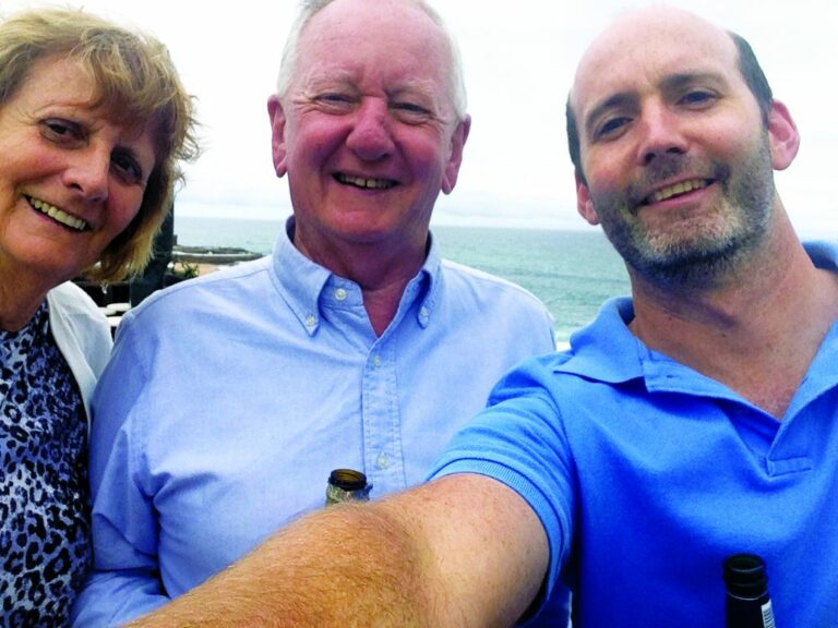 Happy days with Charmian and son Richard