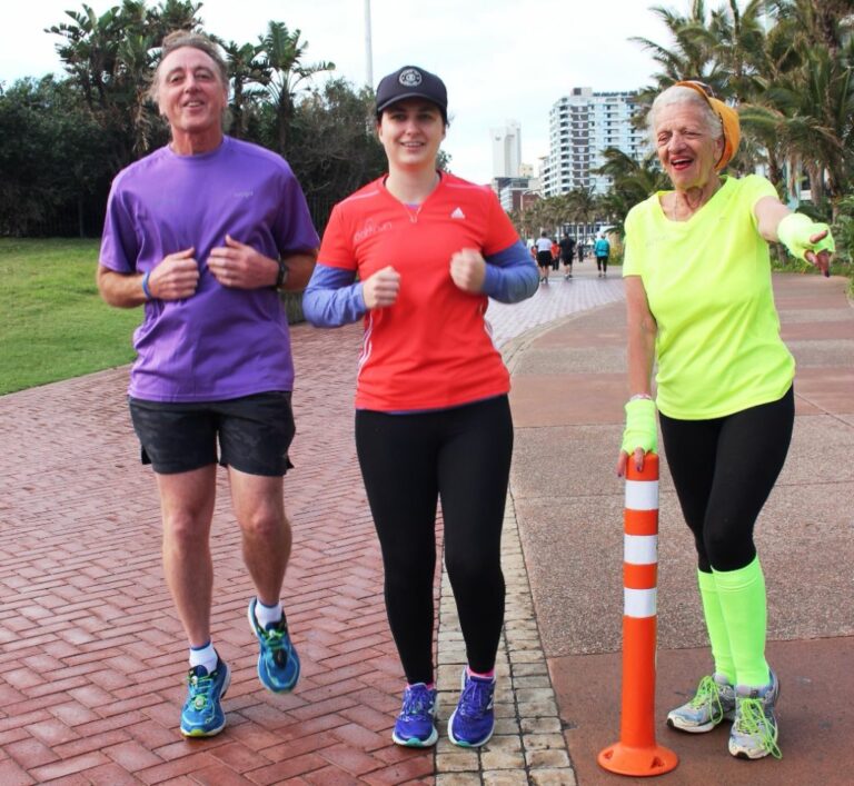 Durban Wellness Festival (L-R) Kevin Bouwer (Type 1 Diabetic) with Riley Mc Cabe who will be participating in the Durban Wellness Festival on Saturday, November 11th and Molly (the Marshall) Nel from the Durban Athletics Club who will be one of the marshals’ on hand on the day of the event.