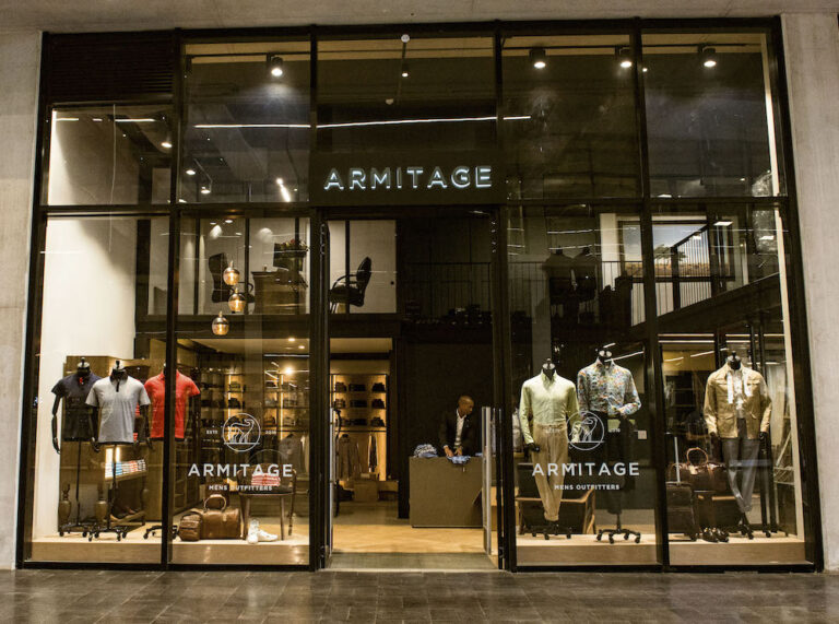 Men Of Style The shopfront of Armitage Outfitters